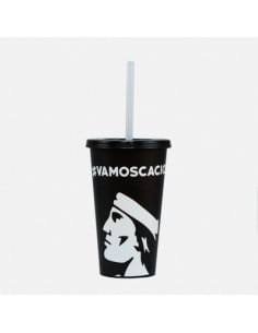 Vaso Plástico CC gris logo...