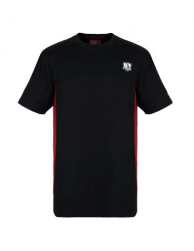 Polera "Insignia pecho rojo" negro 2024