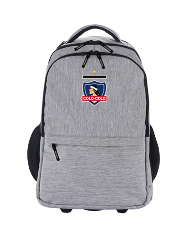 Mochila rueda gris Colo-Colo