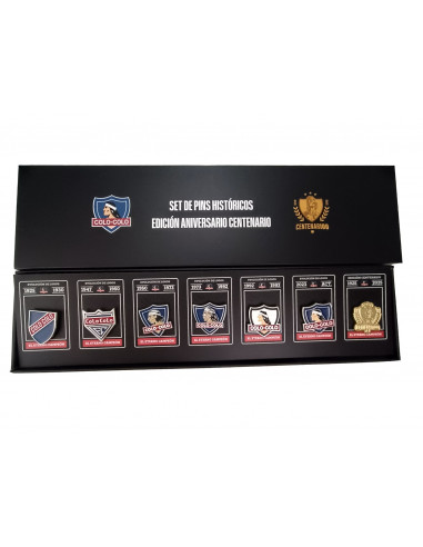 Set 7 Pins Colo Colo Centenario
