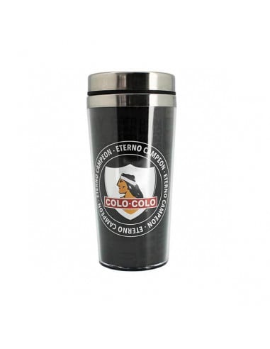 Mug térmico plateado