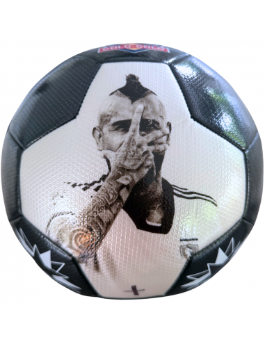 Mini Balón Colo-Colo Negro Arturo Vidal