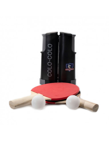 Malla ping pong ajustable + 2 paletas