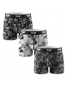 Pack 3 boxer medio algodón...