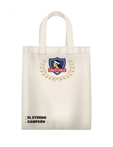Bolsa Colo-Colo Blanco Escudo Color