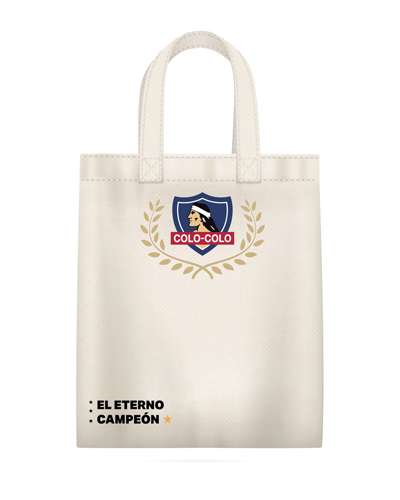 Bolsa de tela Colo-Colo Blanco Escudo Color