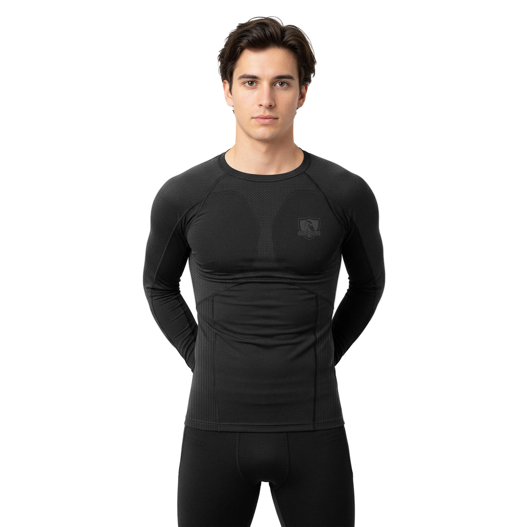 Camiseta primera capa de comprensión negra 2026