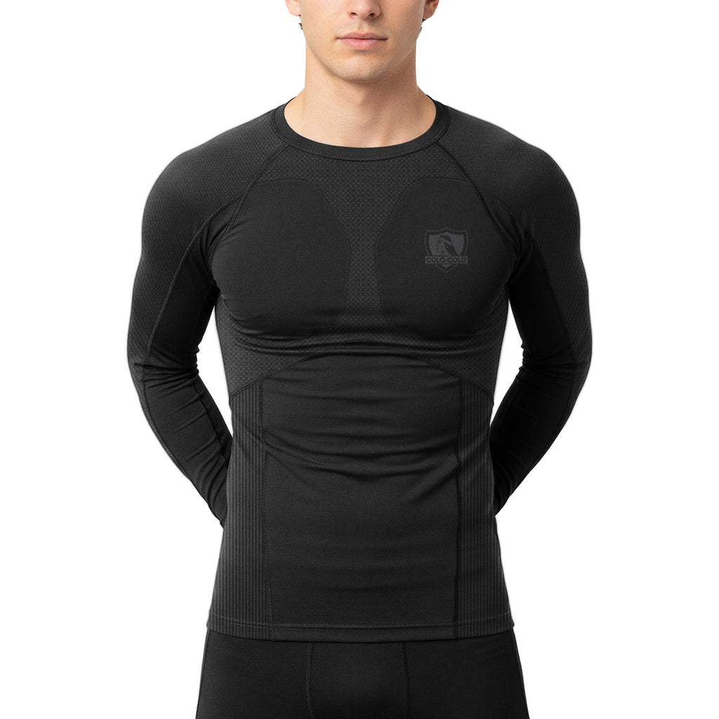 Camiseta primera capa de comprensión negra 2026