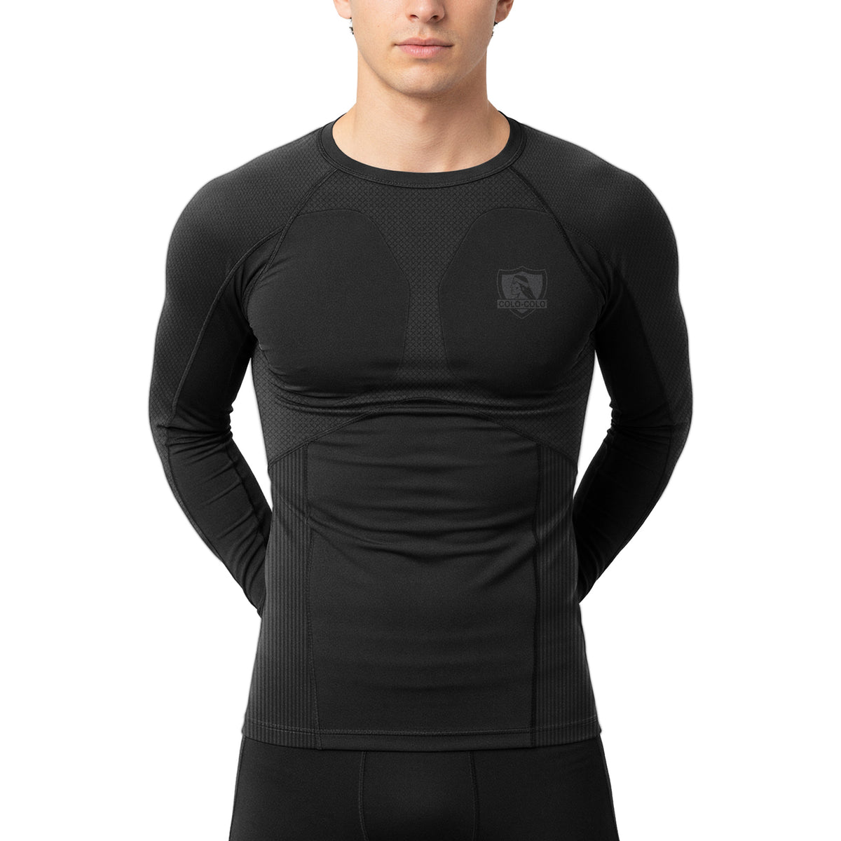 Camiseta primera capa de comprensión negra 2026