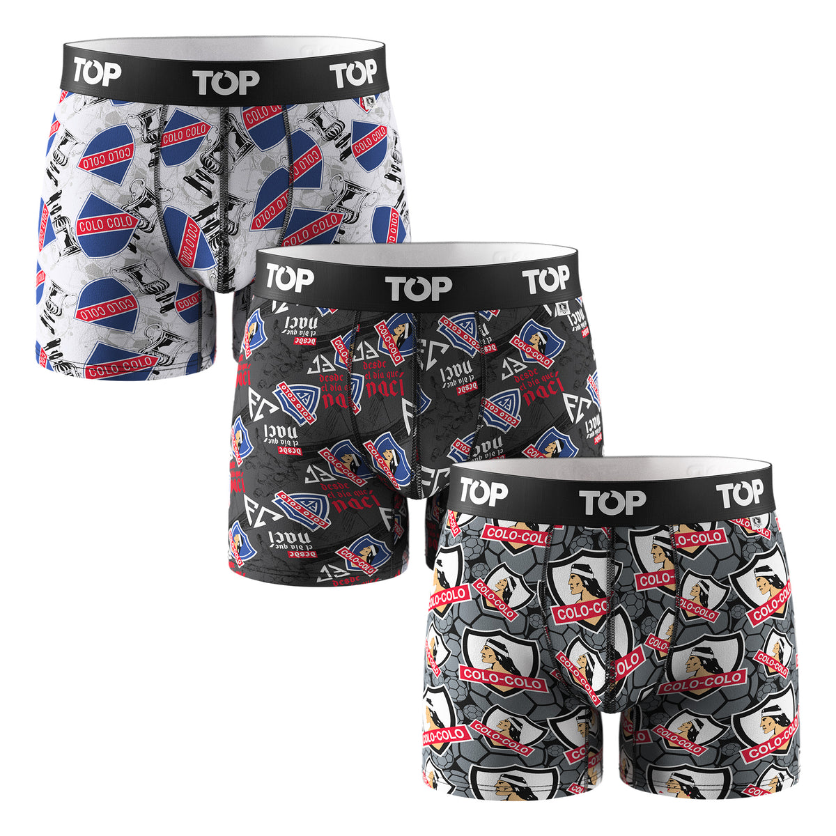 Pack 3 boxer medio de algodón logos 2026