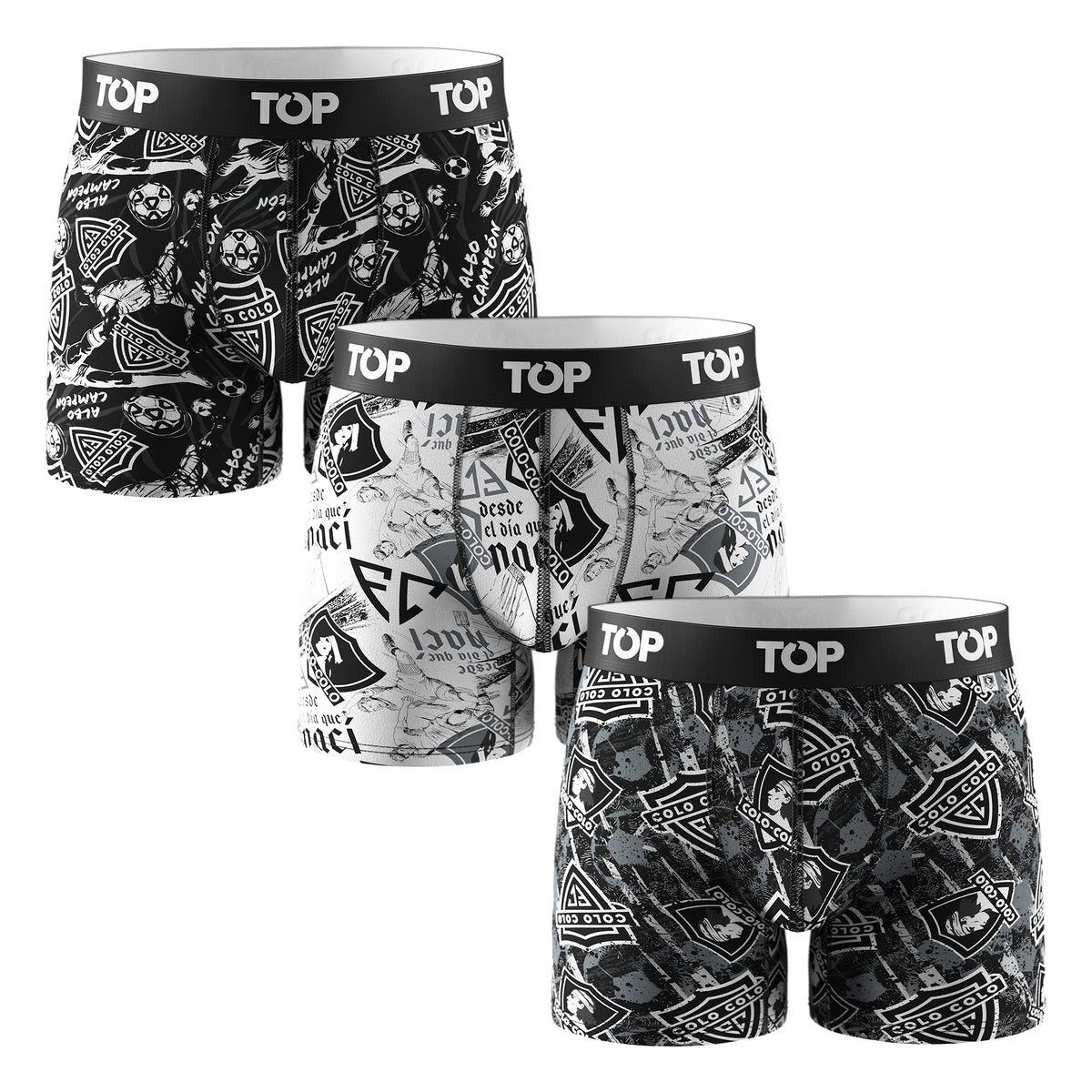Pack 3 boxer medio algodón 2026