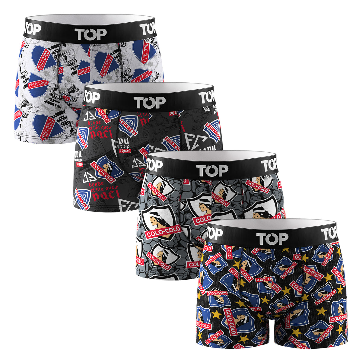Pack 4 boxer medio algodón niño 2026