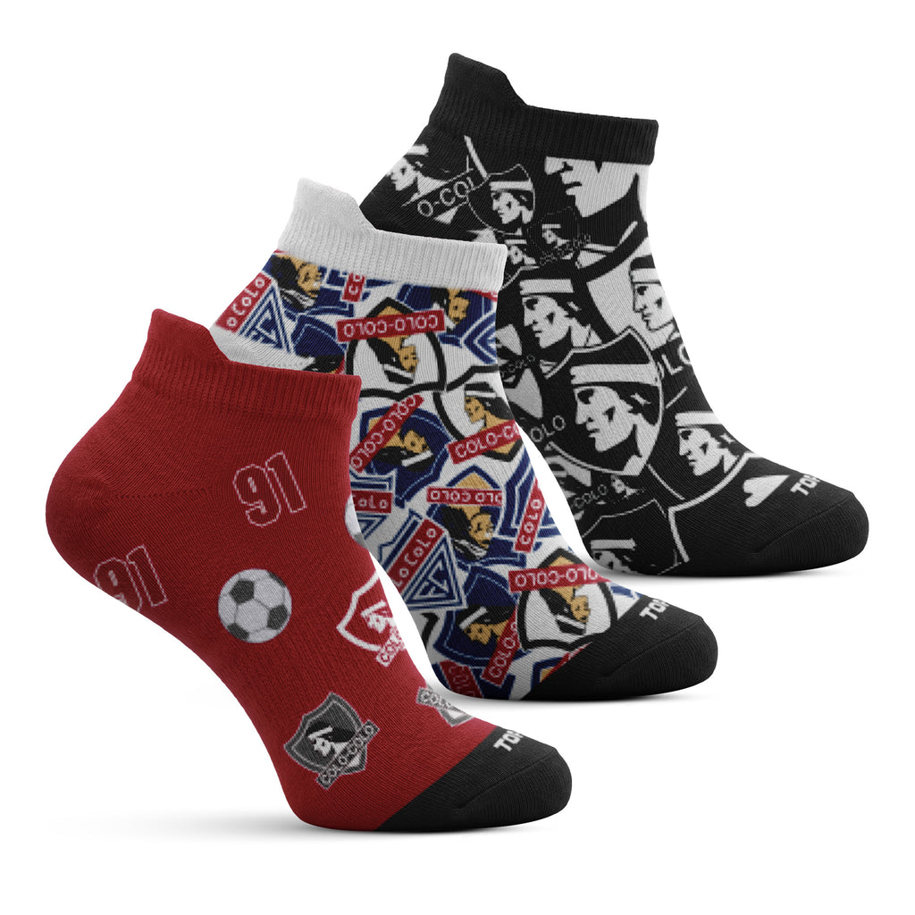 Pack 3 calcetines tobillero logo 2026