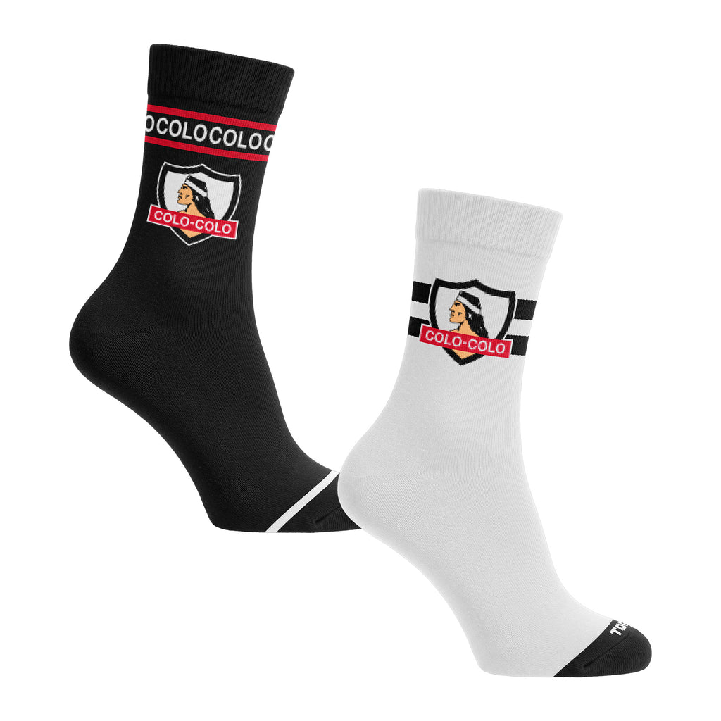 Pack 2 calcetines cortos hombre Colo-Colo 2026