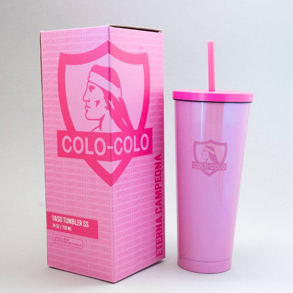 Vaso Tumbler Pink Colo-Colo