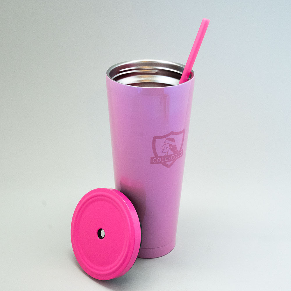 Vaso Tumbler Pink Colo-Colo