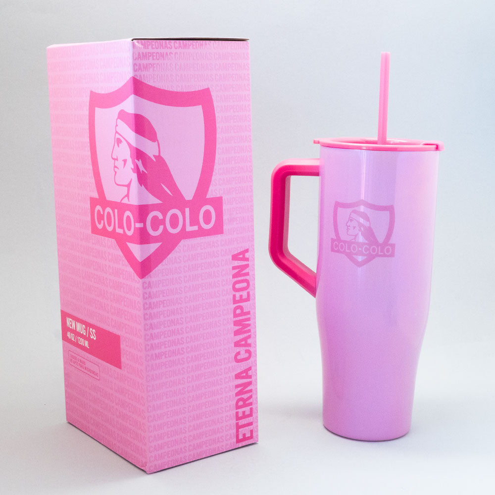 Vaso Tumbler Pink Colo-Colo