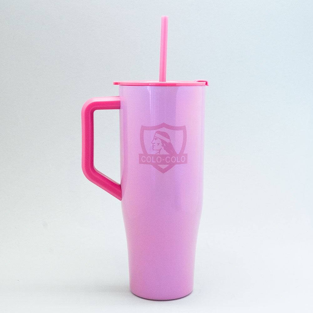 Mug 400z pink Colo-Colo