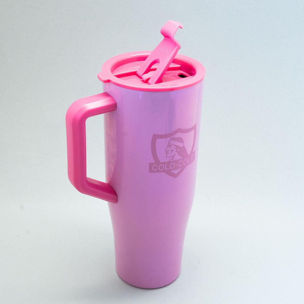 Mug 400z pink Colo-Colo