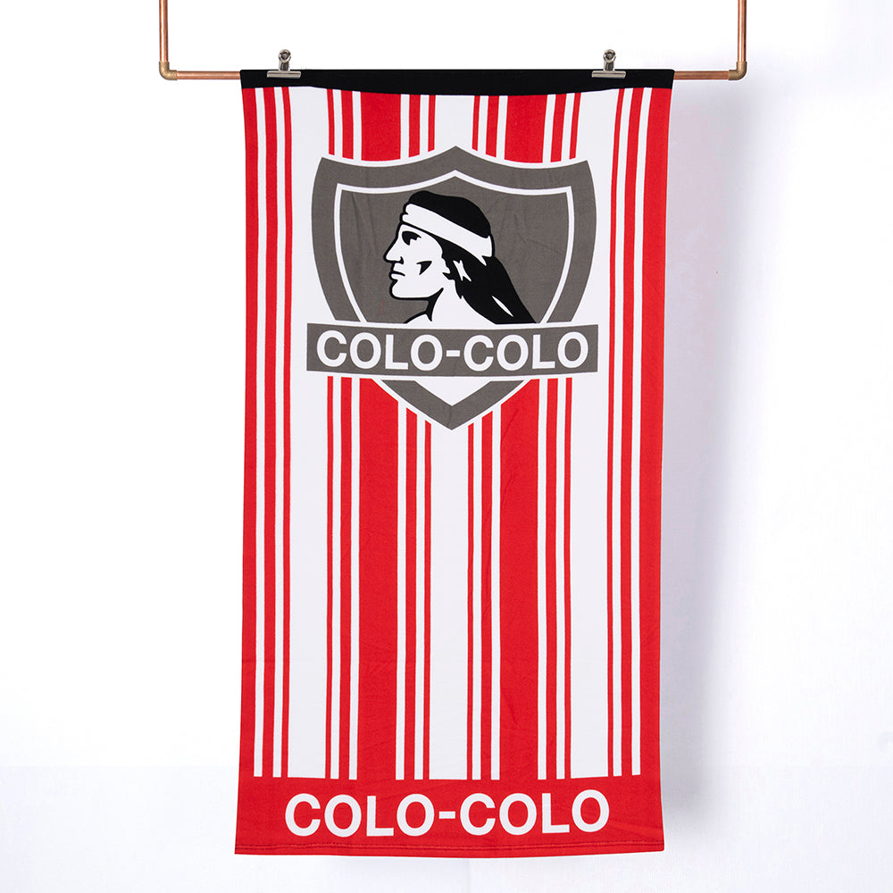 Toalla Playa con Bolso 70x140 + 33x42 Colo-Colo Roja