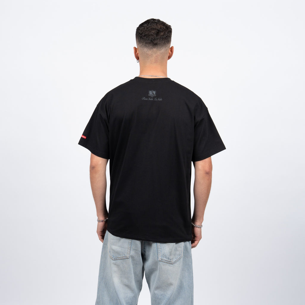 Polera negra logo Colo-Colo 2026