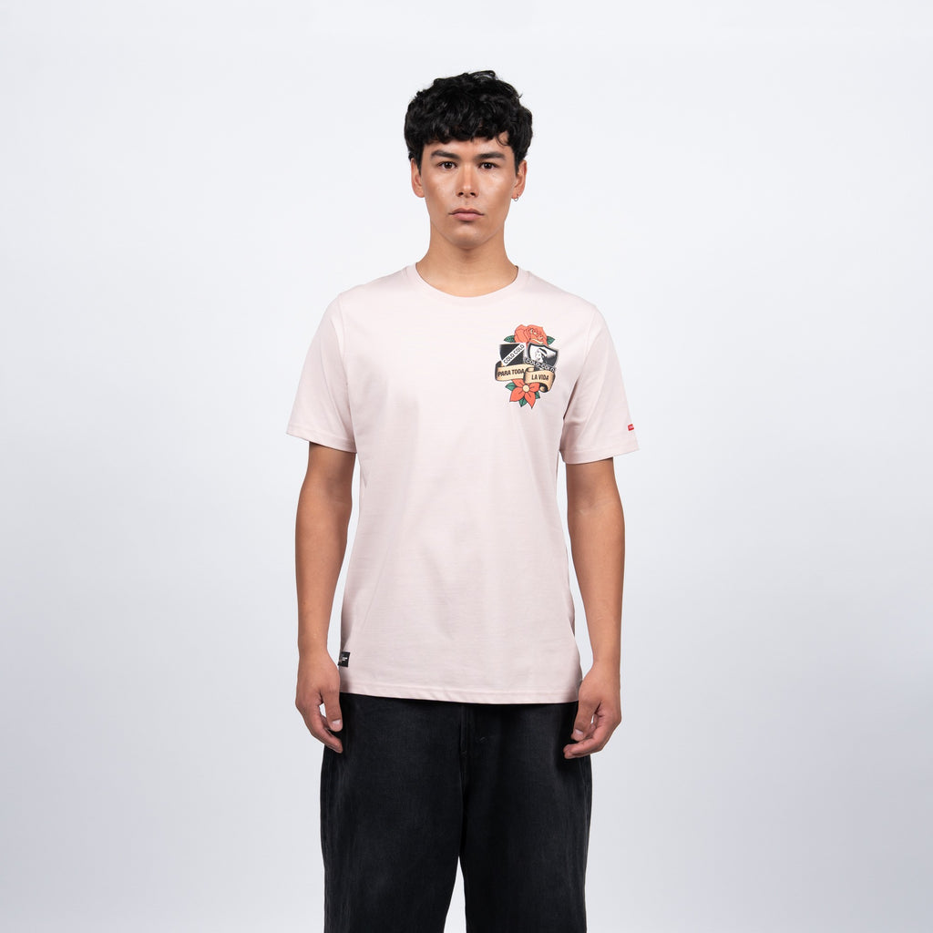 Polera rosa "para toda la vida" 2026