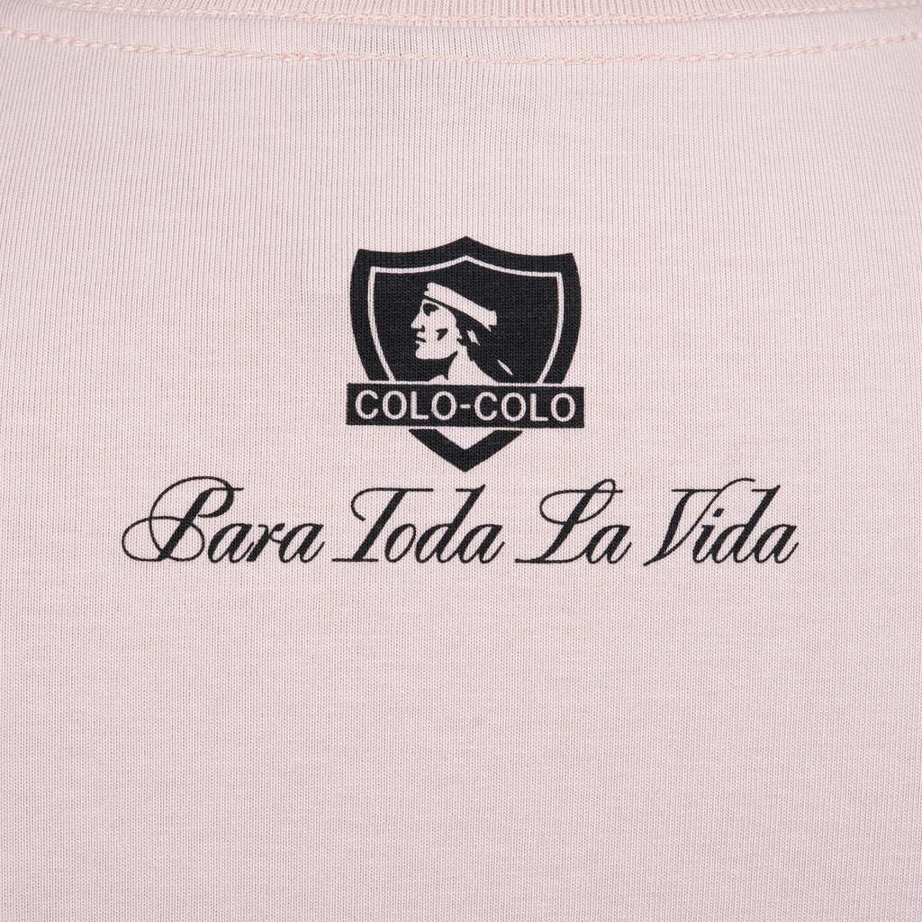Polera rosa "para toda la vida" 2026