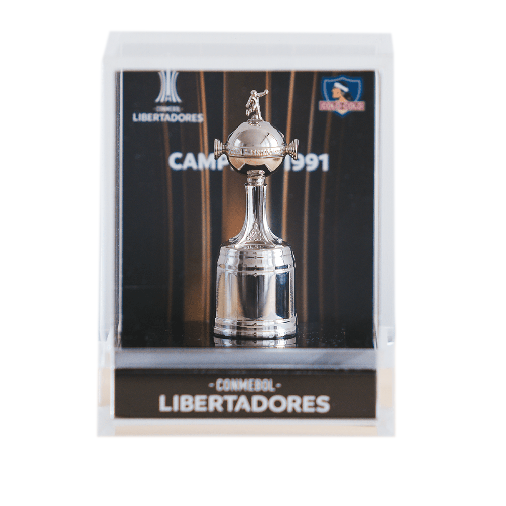Réplica Copa Libertadores Colo-Colo Acrilic Box 6 cms
