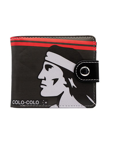 Billetera Colo-Colo Negra con Broche