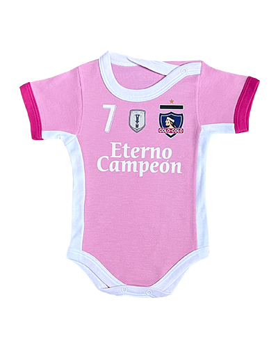 Body rosa manga corta Eterno Campeón