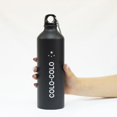 Botella de Agua Metálica estrellas Colo-Colo