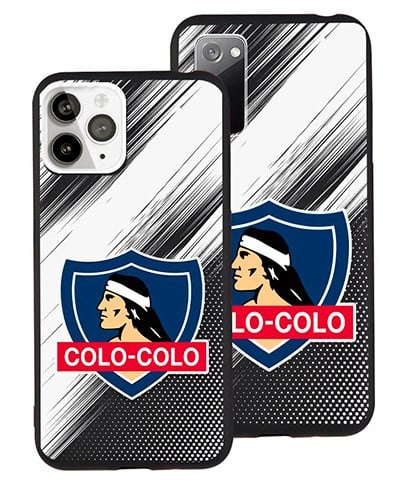 Carcasa Colo-Colo escudo rayas y lunares