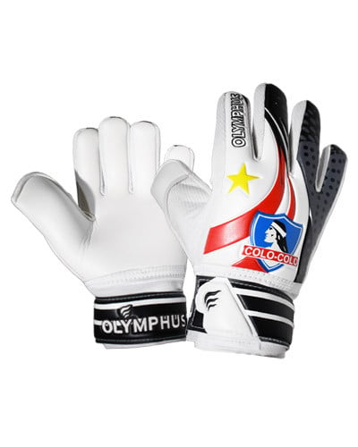 Guantes arquero niñ@ Colo-Colo Negro & rojo