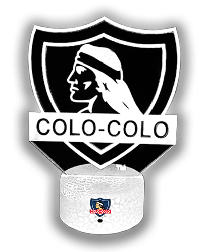 Lámpara 3D Colo Colo Base Agrietada + Control Remoto