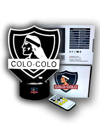 LÁMPARA ILUSIÓN 3D COLO COLO BASE NEGRA