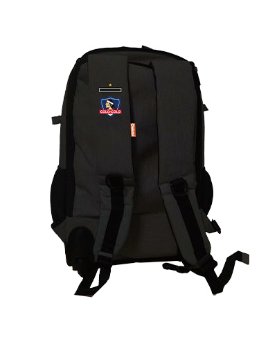Mochila negra rueda Colo-Colo