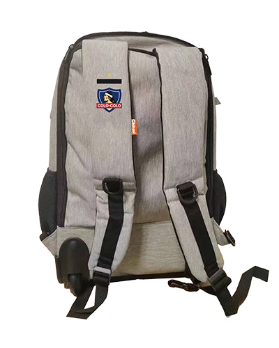 Mochila rueda gris Colo-Colo