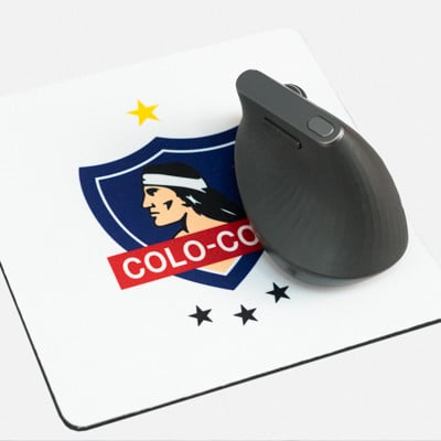 Mousepad Colo-Colo Blanco Escudo Color
