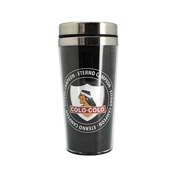 Mug térmico plateado