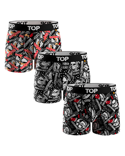 Pack 3 boxer de algodón centenario