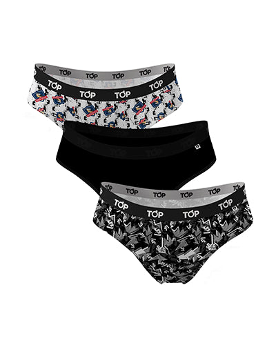 Pack bikini blanco y negro