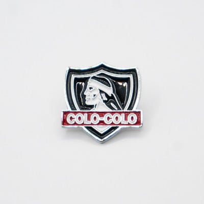 Pin Colo-Colo Negro y Rojo