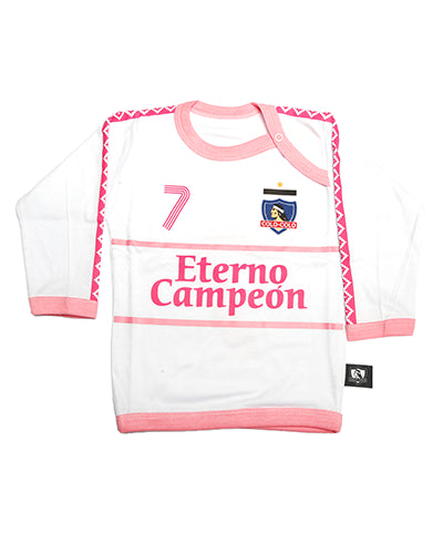 Polera bebé rosa manga larga 2022