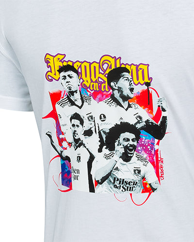 Polera blanca mujer 3 rayas Colección Louvre 2023