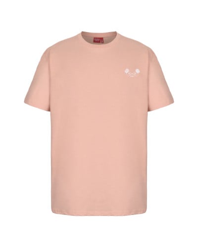 Polera CC "Qué lindo es ser" rosa oversize