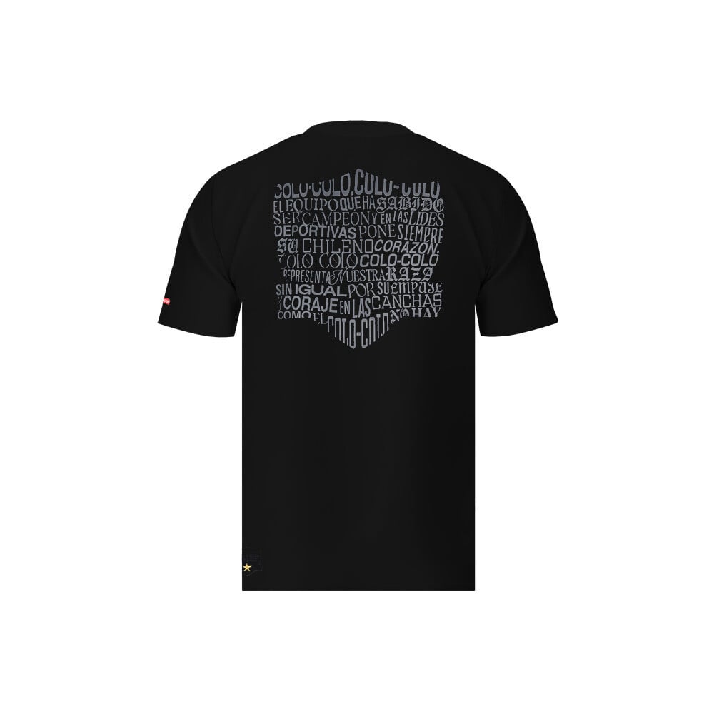 POLERA COLO COLO ESCUDO CALIGRAMA