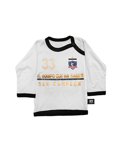 Polera local manga larga campeón 33