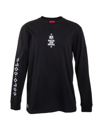 Polera Manga Larga Colo Colo Urbano "Estrellas de Raza" Negra