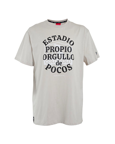 Polera MC Estadio CC blanca