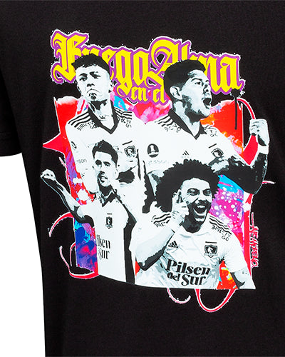 Polera negra mujer 3 rayas colección Louvre 2023